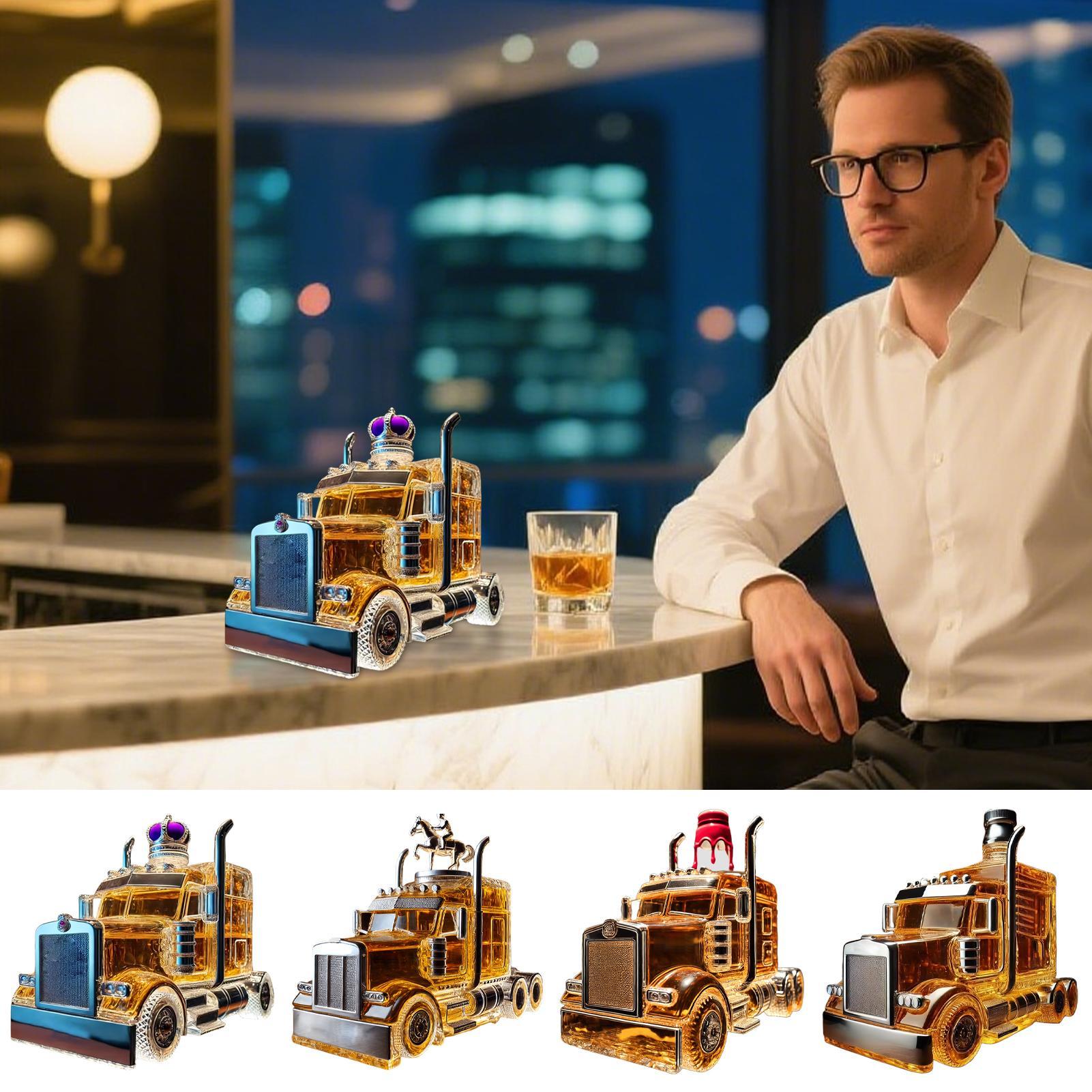 Wine Beer Liquor - Wine Decanter Half Truck Bourbon Dispenser