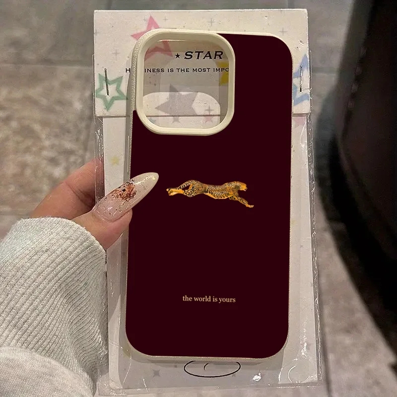Wine & Beer Unlimited Spirits - Fashion Leopard Wine Red Soft Phone