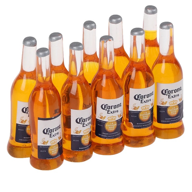 Wine Beer House - 10Pcs 1:6 Dollhouse Miniature Resin Beer