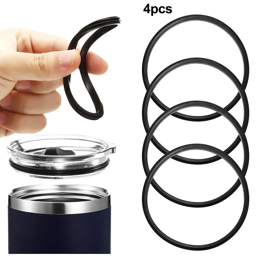 Wine Stopper Vacuum - 4Pcs Silicone Sealing O-Rings Gaskets For