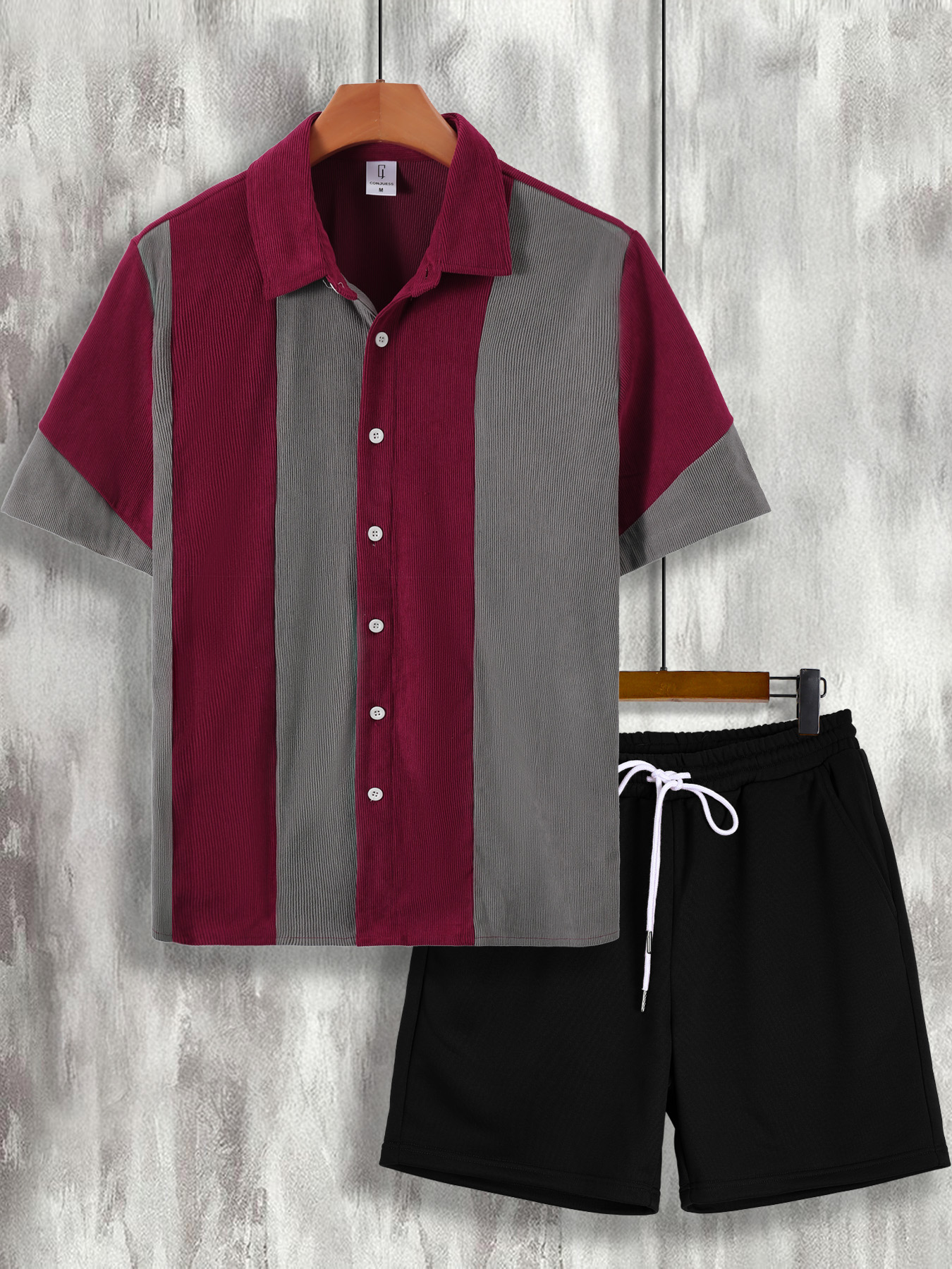 Wine & Beer Unlimited Spirits - Men's Wine Red & Gray Color