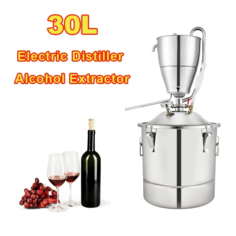 Wine Beer Distillation - 30L Brewing Machine Water Alcohol Distiller