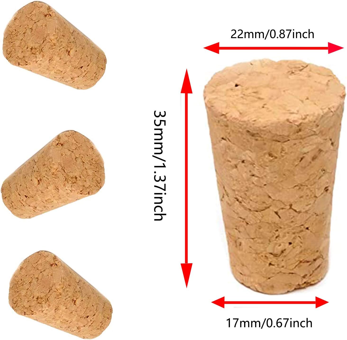 30 Pack Natural Soft Wood Cork - Wine Beer Images reseña y precio