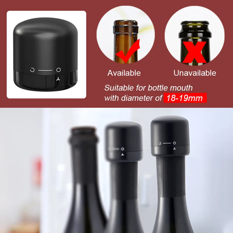 1-5pcs Vacuum Sealed Wine Bott - Wine Stopper Vacuum reseña y precio