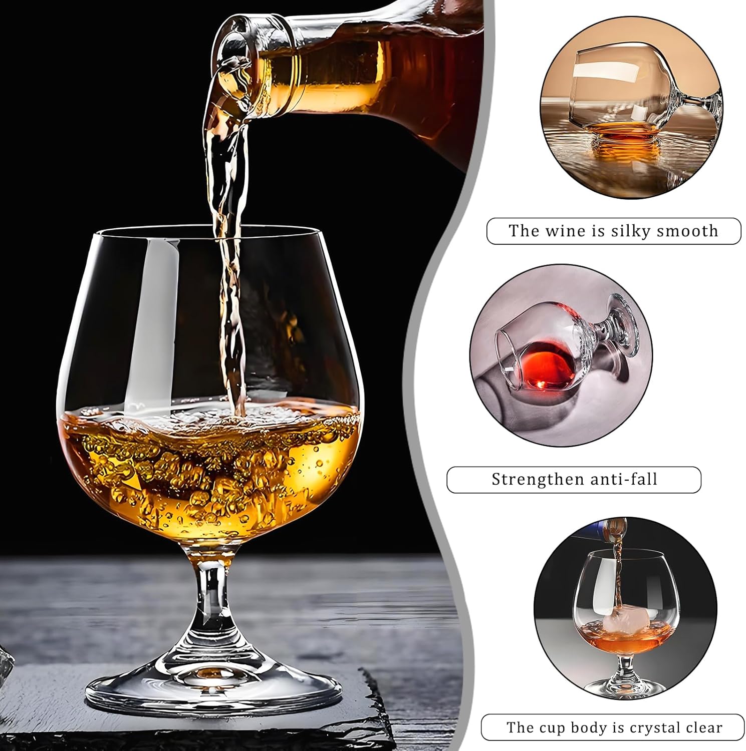 Cognac Glasses Set of 2 - 11.5 - Wine Beer Images reseña y precio