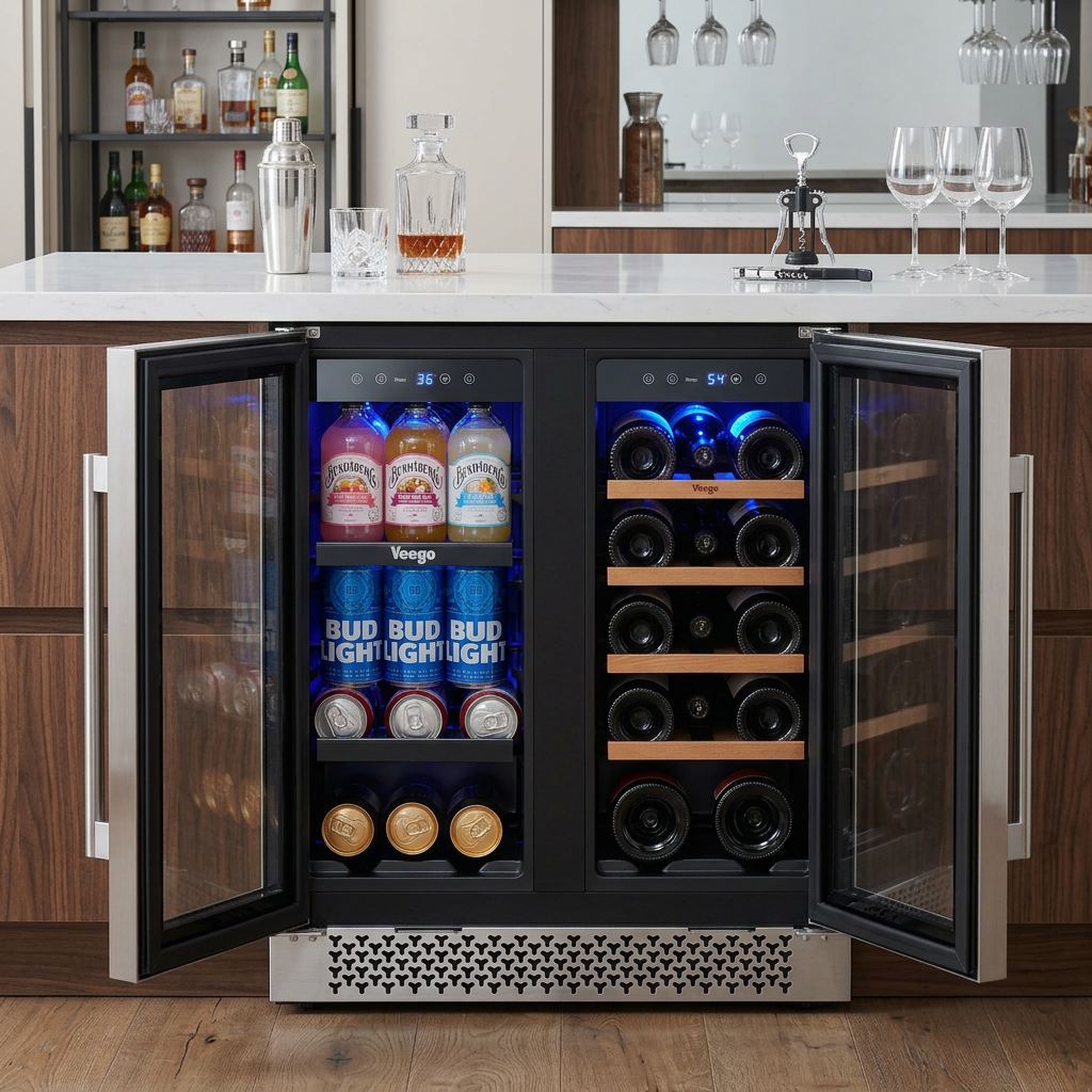 Dual zone refrigerator 4.1 Cu. - Wine In Beer Store reseña y precio