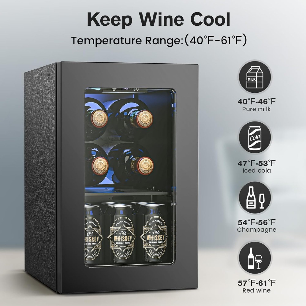 24 Can Wine Fridge Freestandin - Wine Beer Images reseña y precio