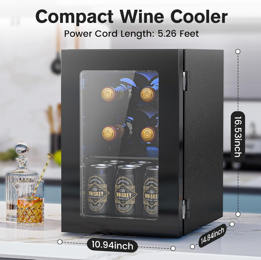 24 Can Wine Fridge Freestandin - Wine Beer Images reseña y precio