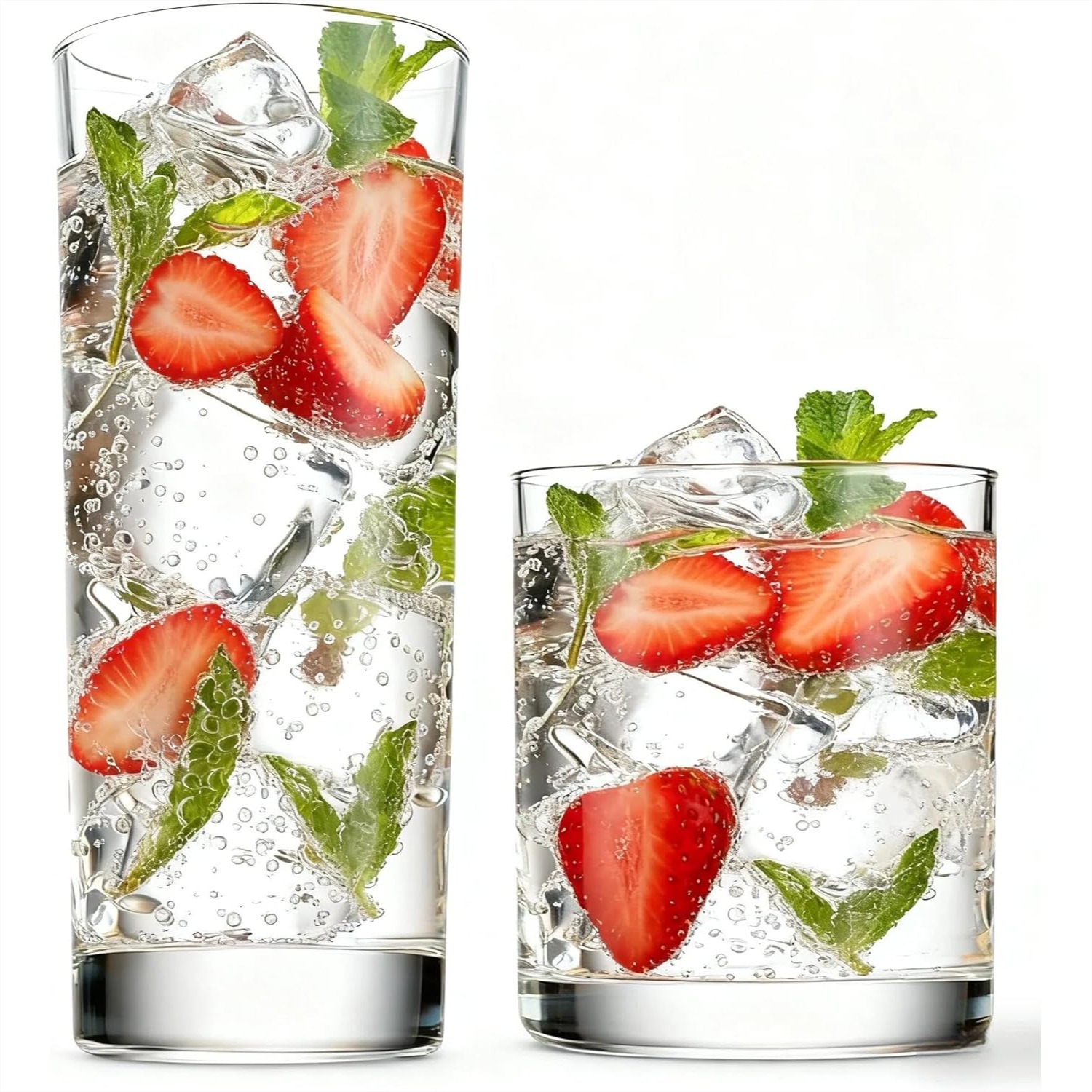 Everyday Drinking Glasses Set  - Wine Beer Images reseña y precio