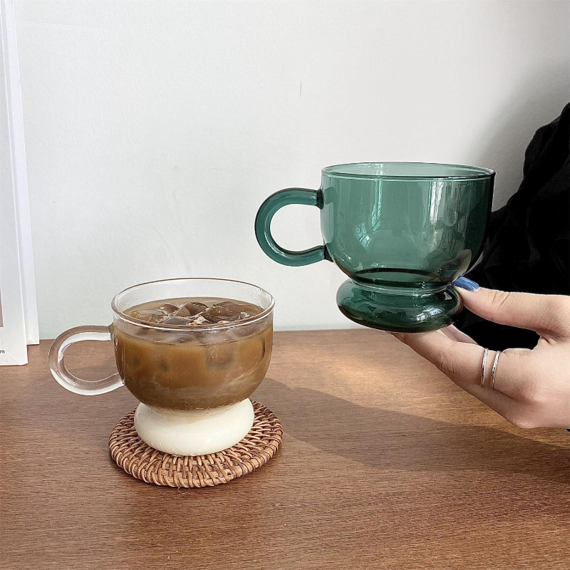 2PC Nordic glass coffee cup mi - Wine Beer House reseña y precio