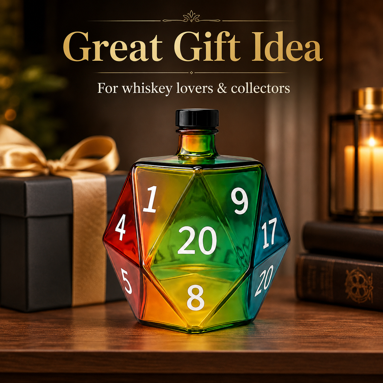 Whiskey Decanter D20 Dice Rain - Wine Beer Liquor reseña y precio