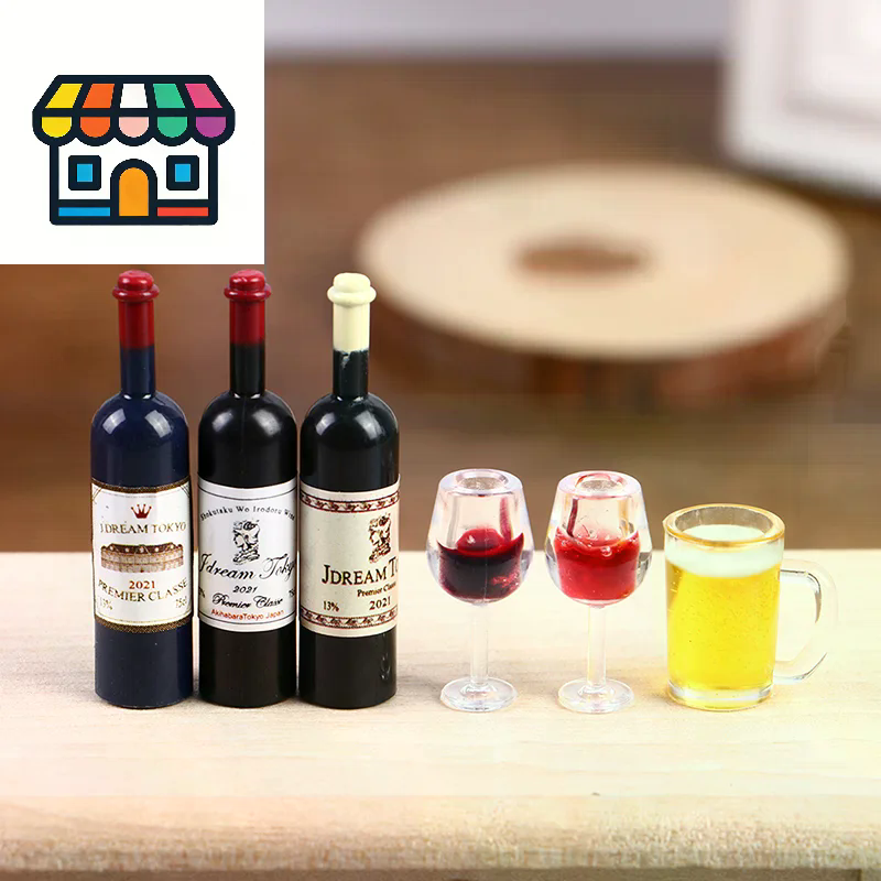 5Pcs 1:12 Dollhouse Miniature  - Wine Beer House reseña y precio