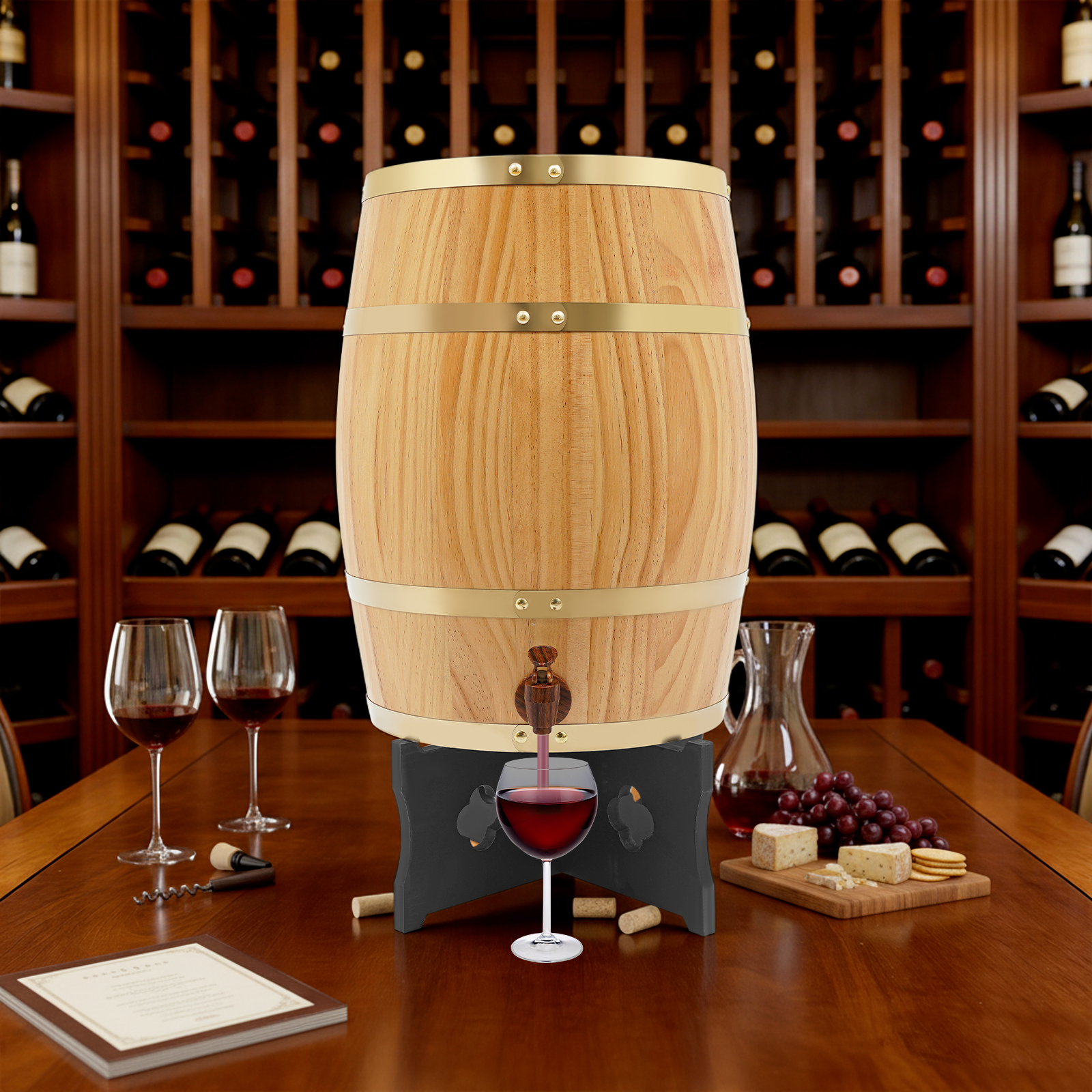 20L/5.28Gal Wood Color Wine Ba - Wine In Beer Store reseña y precio