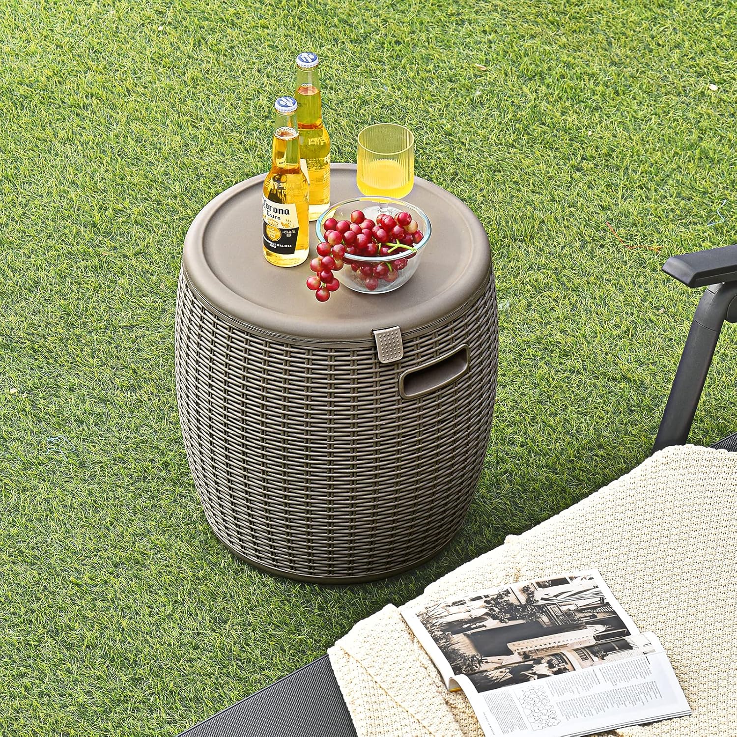 9.5 Gallon Wicker Ice Cooler,  - Wine Beer Images reseña y precio