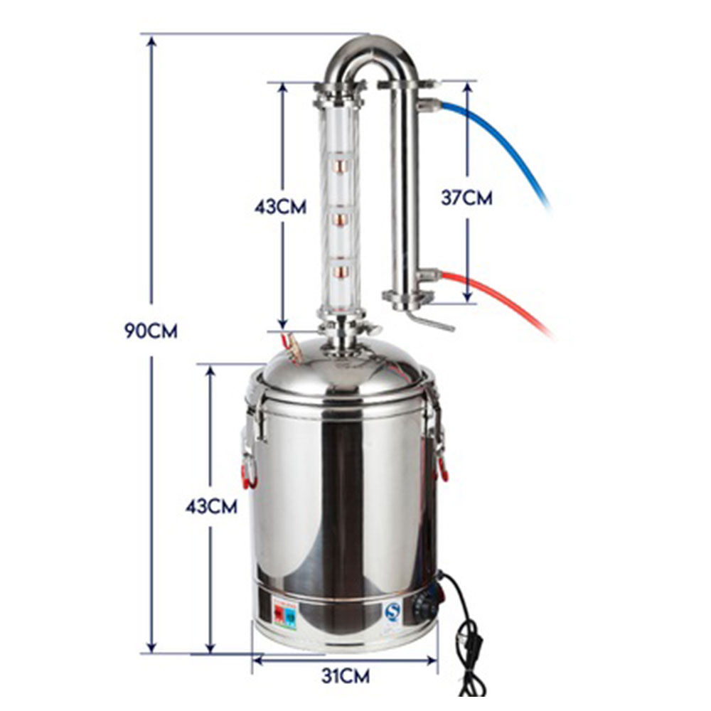 22L Electric Distiller Alcohol - Wine Beer Distillation reseña y precio