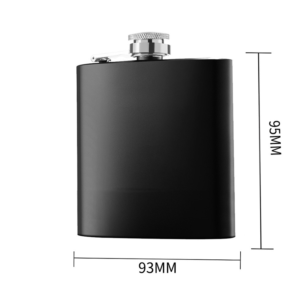 6/8oz Black Hip Flask Stainles - Wine Beer Spirits reseña y precio
