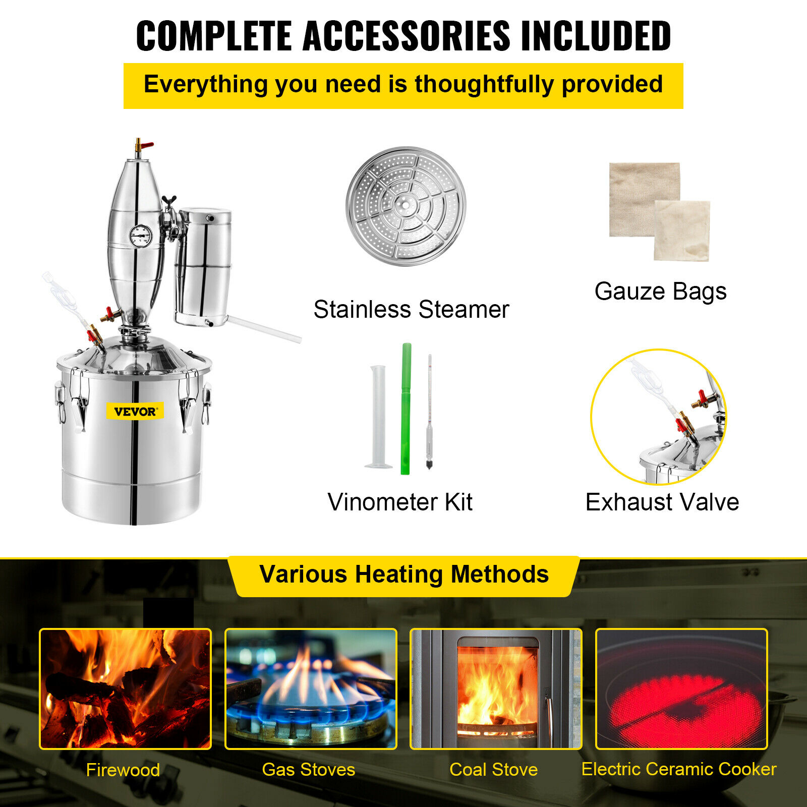 20L-70L Alcohol Distiller Mach - Wine Beer Distillation reseña y precio
