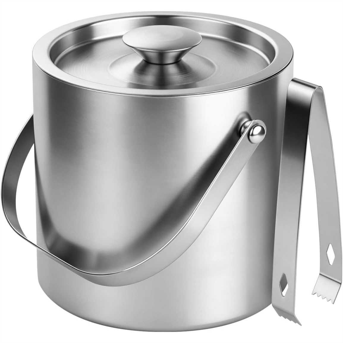 Stainless Steel Ice Bucket - 3 - Wine Beer Images reseña y precio