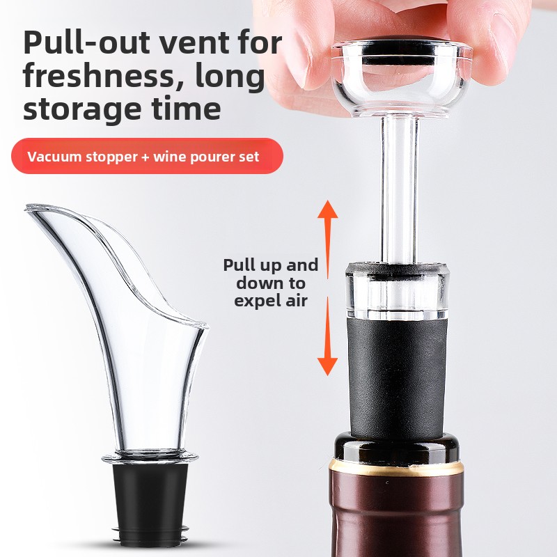 Food ade Silicone Pull out Vac - Wine Stopper Vacuum reseña y precio