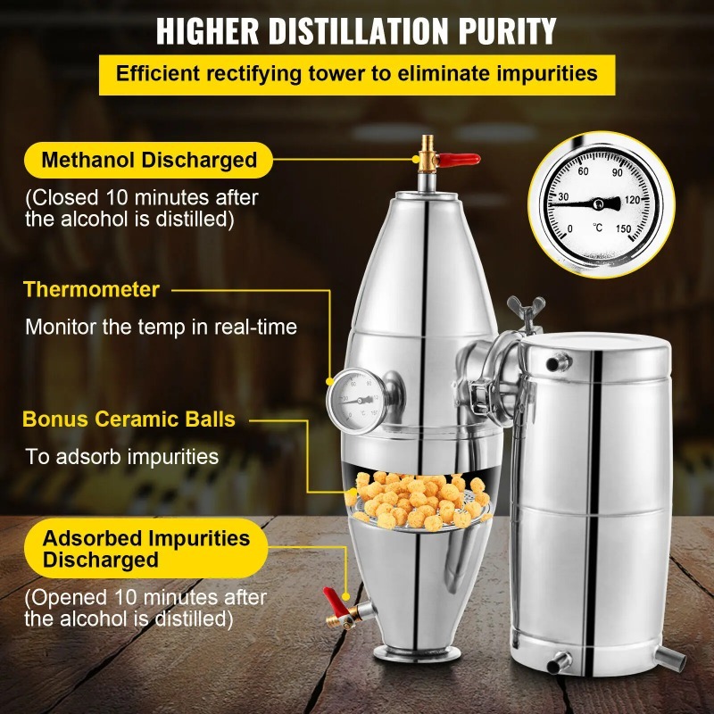 SucceBuy 20L-70L  Distiller Ma - Wine Beer Distillation reseña y precio