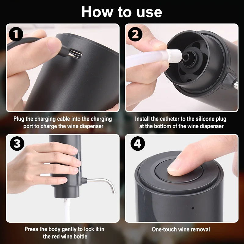 Intelligent Wine Aerator Dispe - Wine Beer Liquor reseña y precio