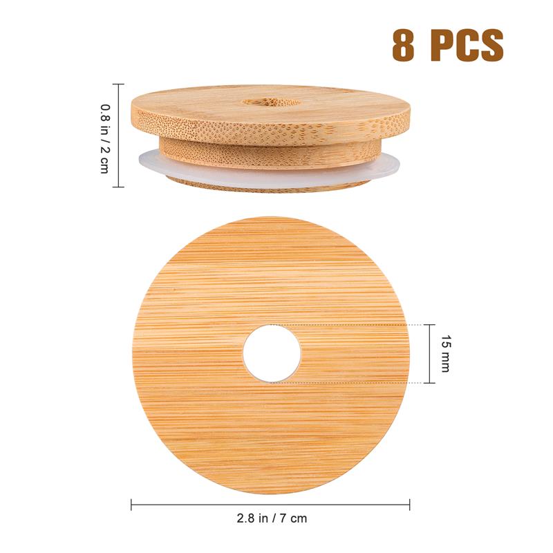 Jar Lids Straw Lid With Glass  - Wine Beer Spirits reseña y precio