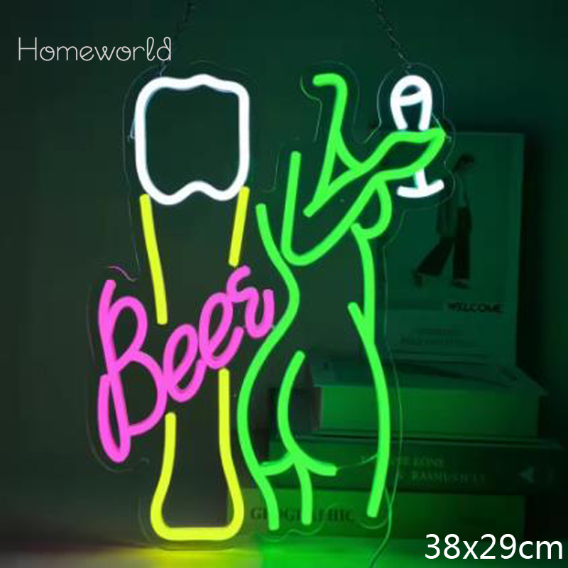 Beer Women's Body Neon Light s - Wine In Beer Store reseña y precio