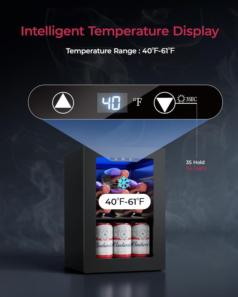 6-Bottle & 6-Can Compact Fridg - Wine Beer Images reseña y precio