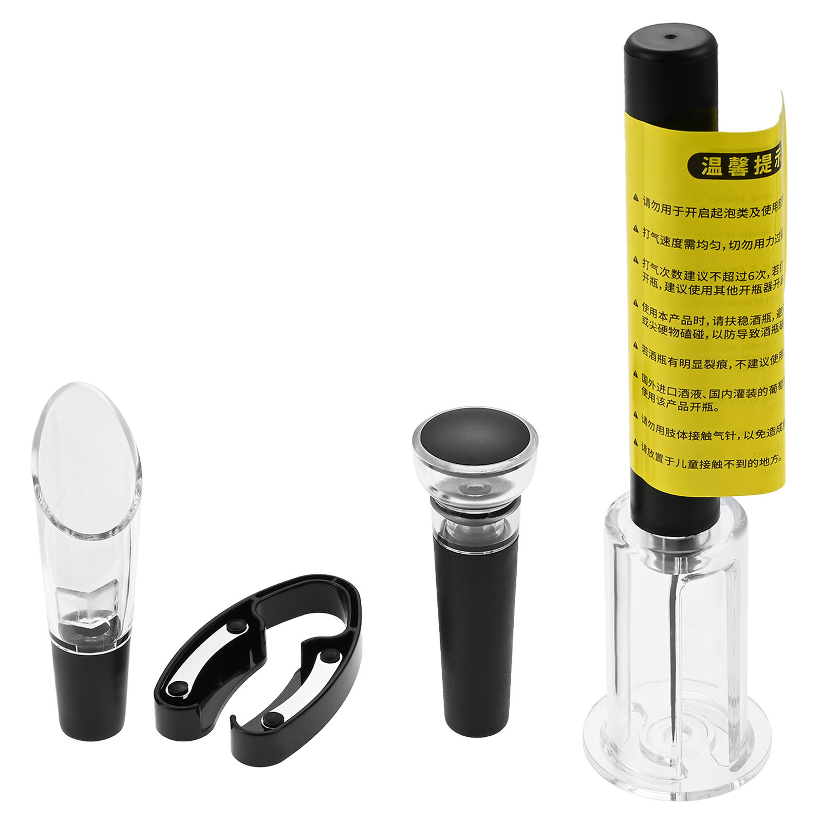 4Pcs Portable Air Pressure Pum - Wine Stopper Vacuum reseña y precio