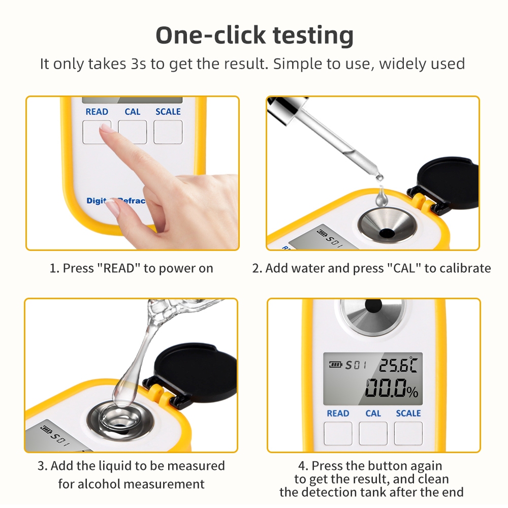 Digital Alcohol Refractometer  - Wine Beer Spirits reseña y precio