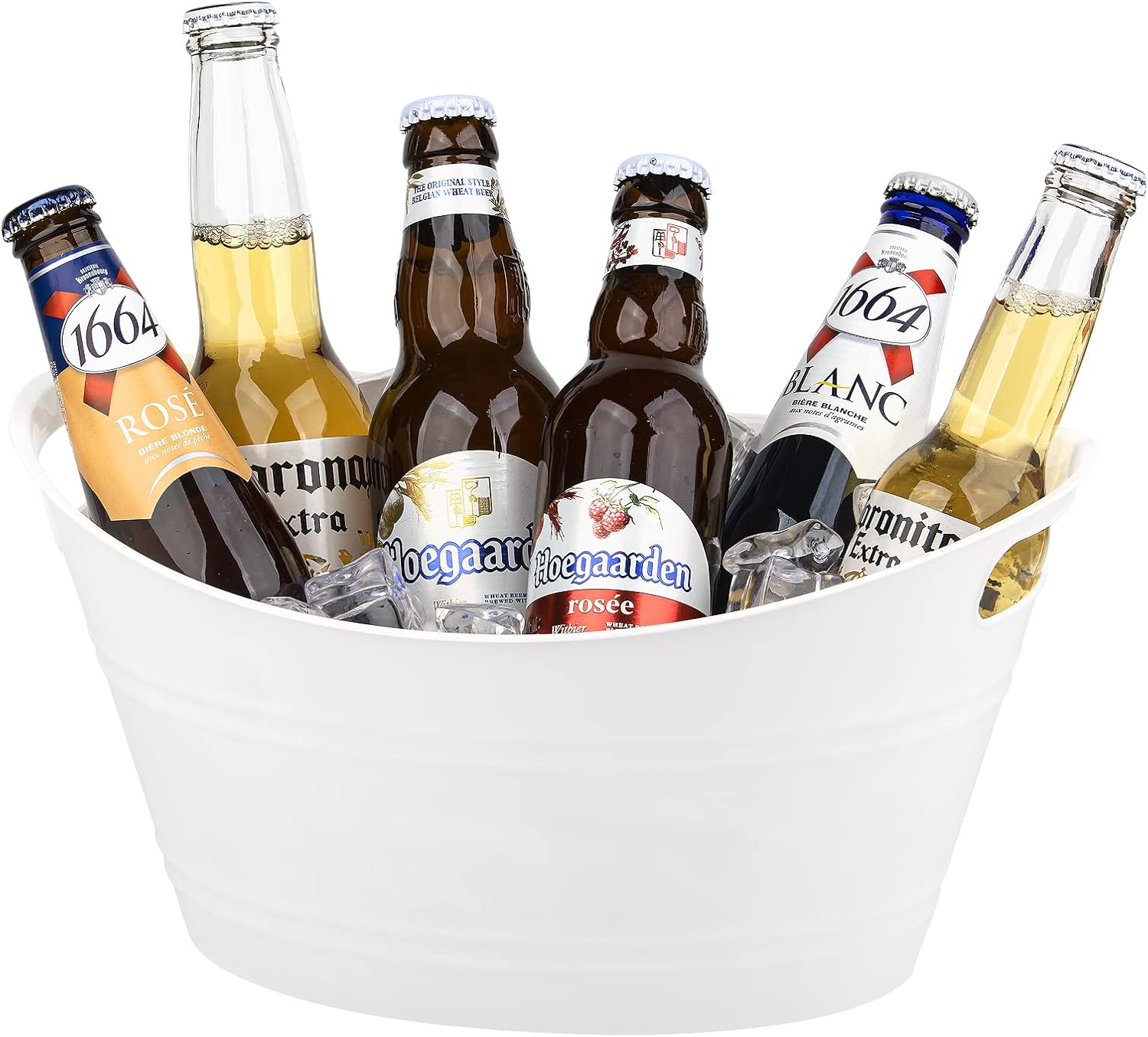 6 Pack Plastic Oval Storage Tu - Wine Beer Images reseña y precio