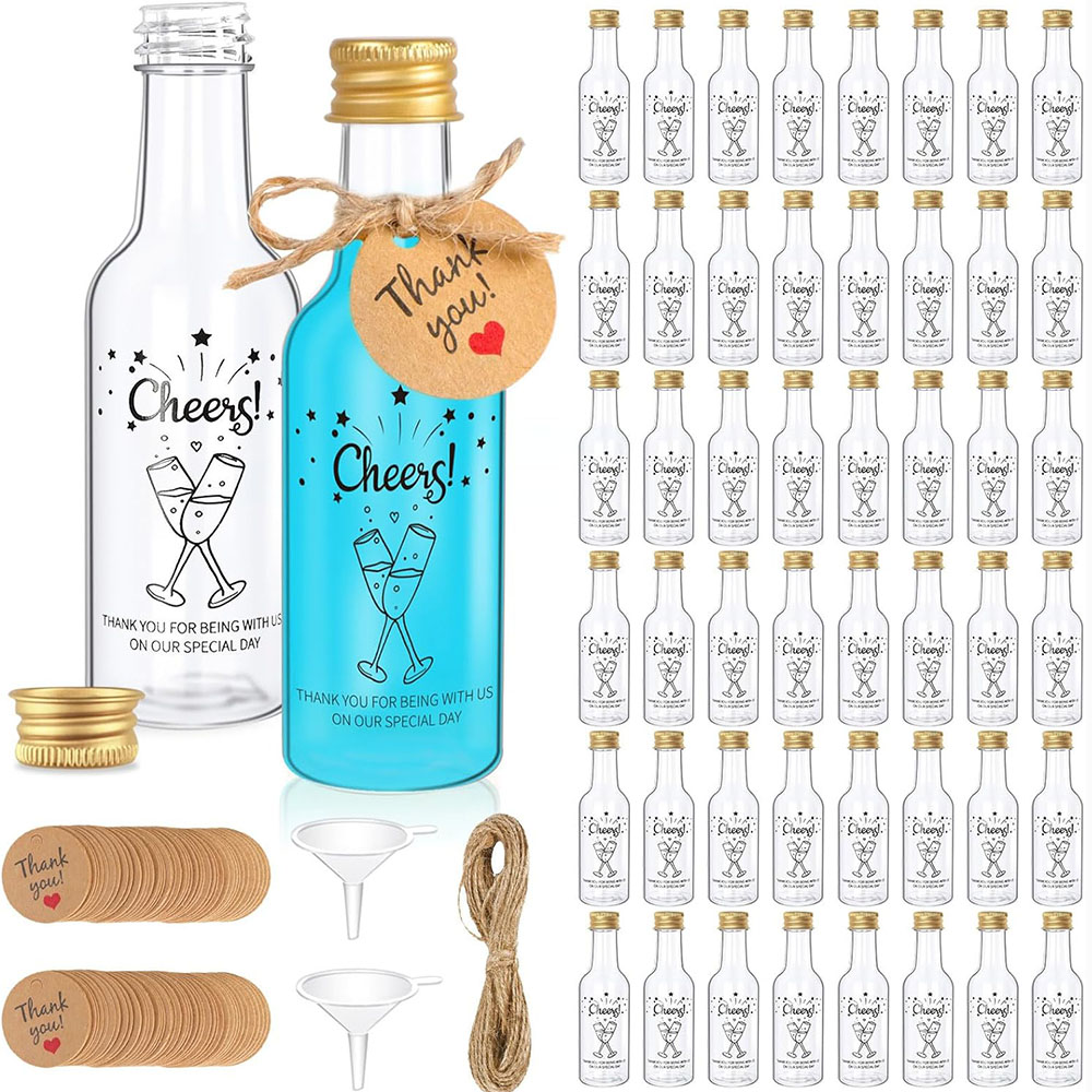 50Pack Mini Liquor Bottles,1.7 - Wine Beer Liquor reseña y precio
