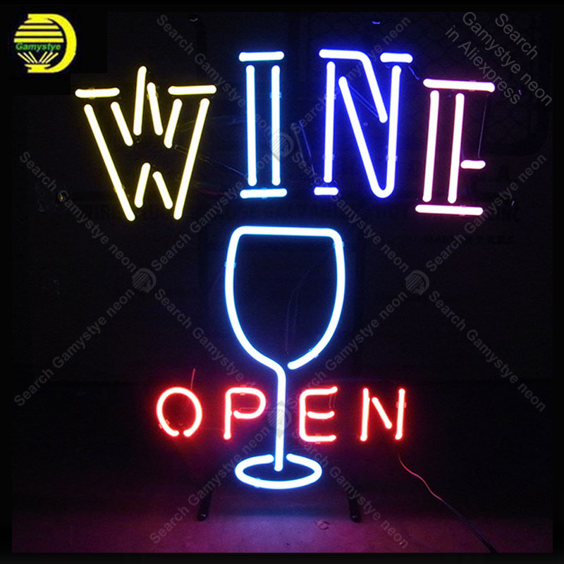 Neon Sign for OPEN WINE and wi - Wine In Beer Store reseña y precio