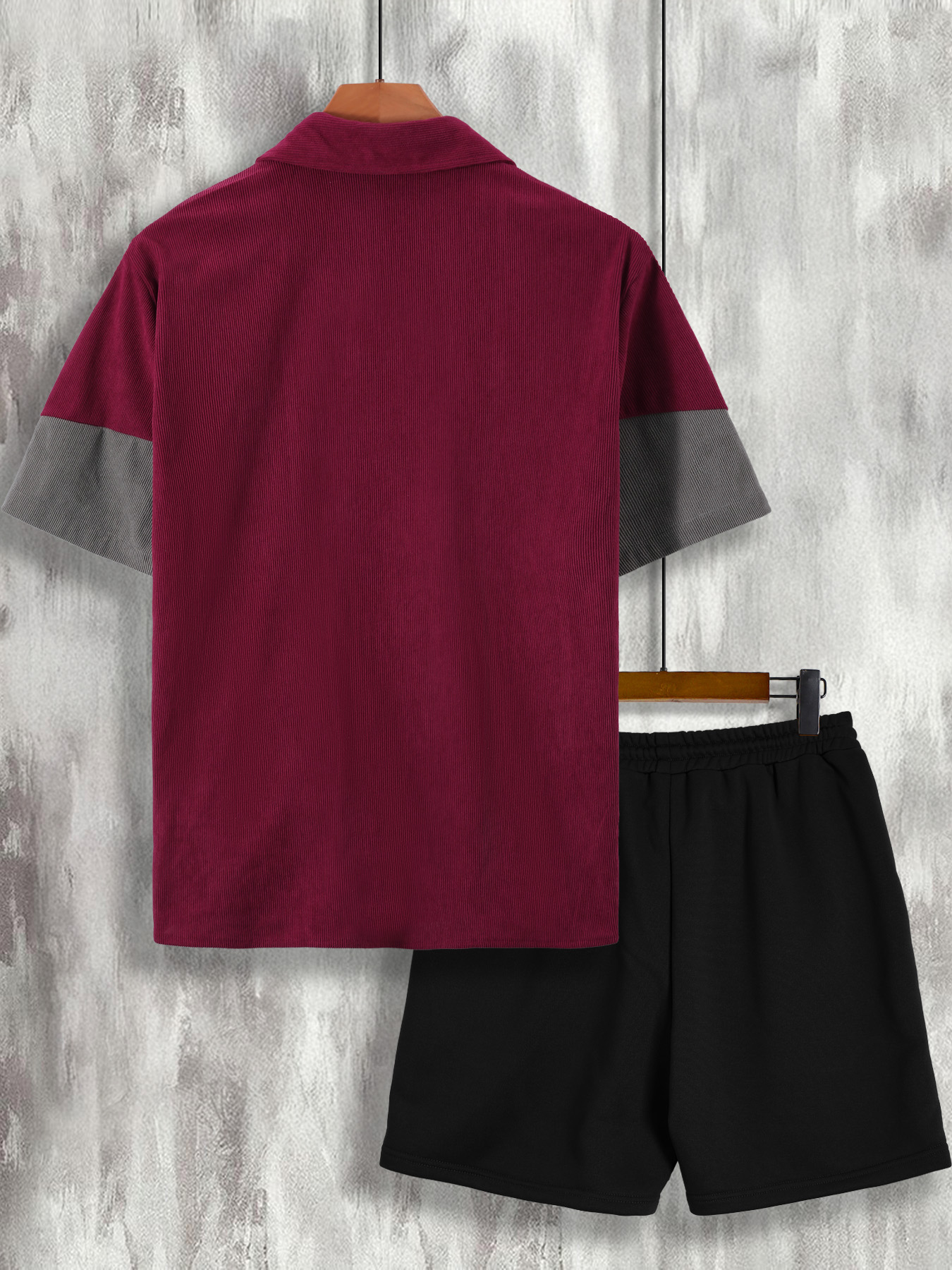 Men's Wine Red & Gray Color Bl - Wine & Beer Unlimited Spirits reseña y precio