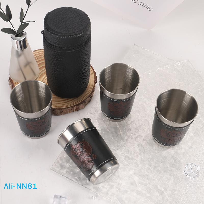 【N】4Pcs/Set Outdoor Travel Cup - Wine N Beer reseña y precio