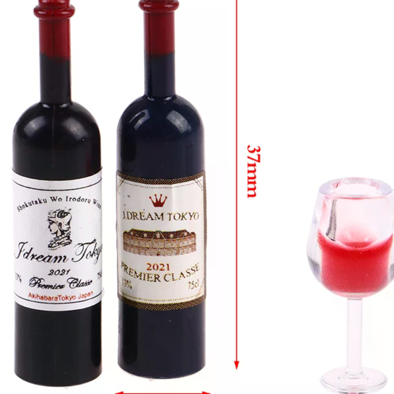 5pcs 1:12 Dollhouse Miniature  - Wine Y Beer reseña y precio