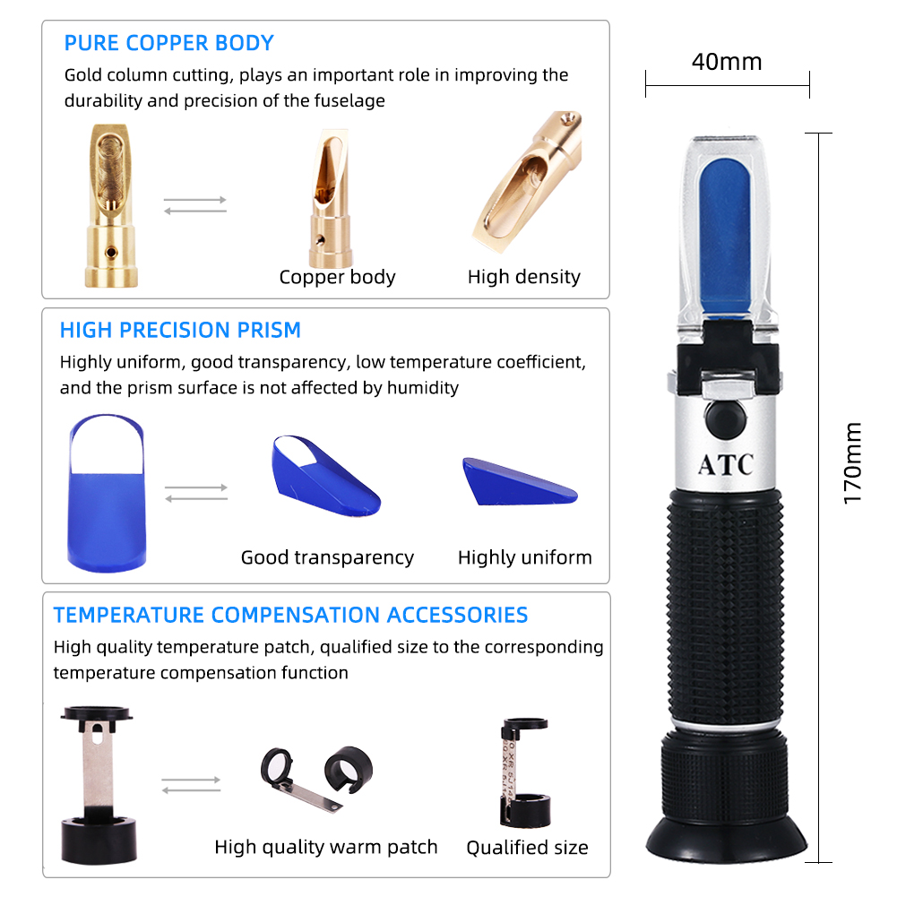 Refractometer Beer Wort Dual 0 - Wine N Beer reseña y precio