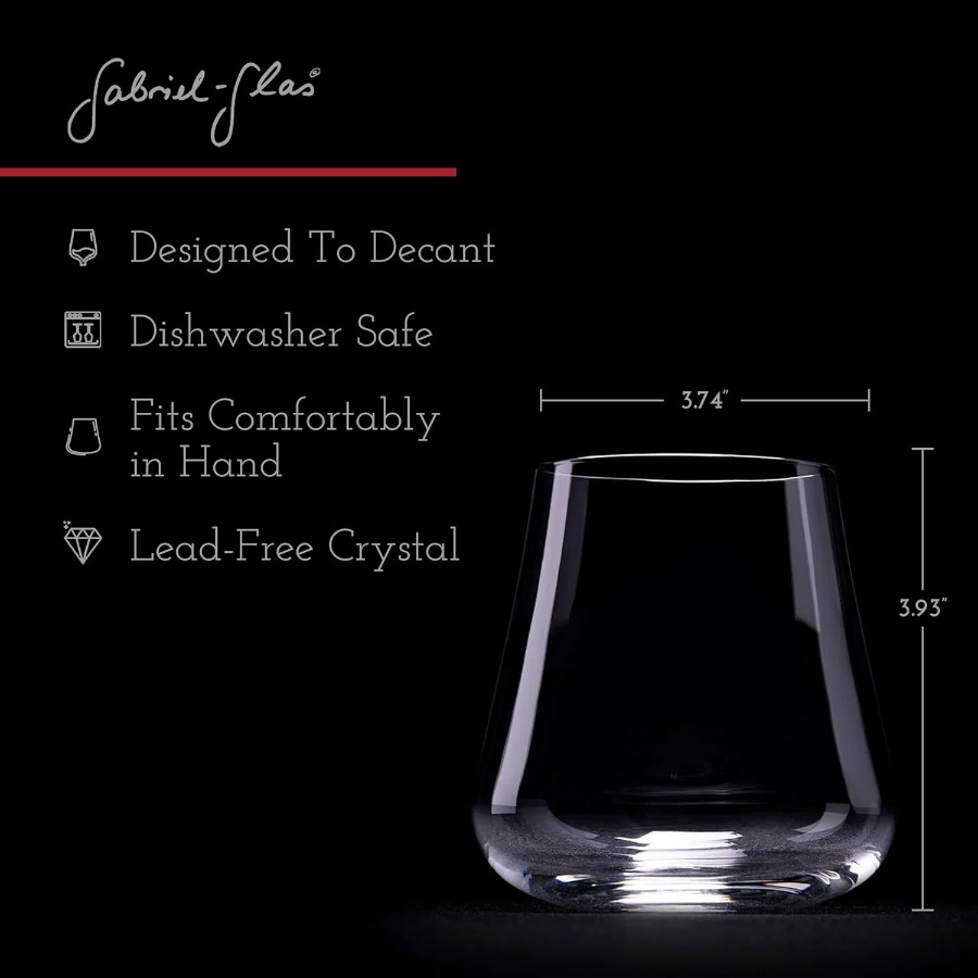 Stemless Crystal Wine Glasses  - Wine Glass Set Crystal reseña y precio