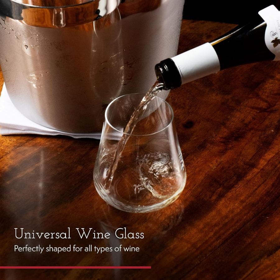 Stemless Crystal Wine Glasses  - Wine Glass Set Crystal reseña y precio