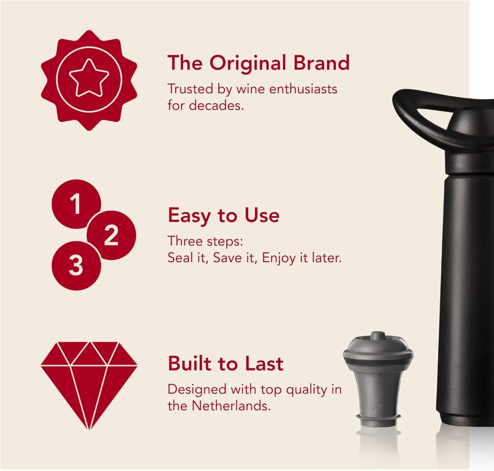 Premium Wine Preserver Vacuum  - Wine Stopper Vacuum reseña y precio