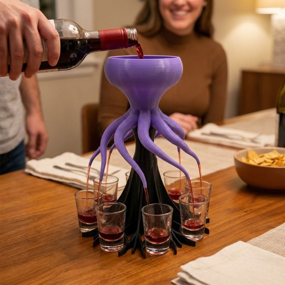 8 Holes 3D Printing Wine Distr - Wine Beer Liquor reseña y precio