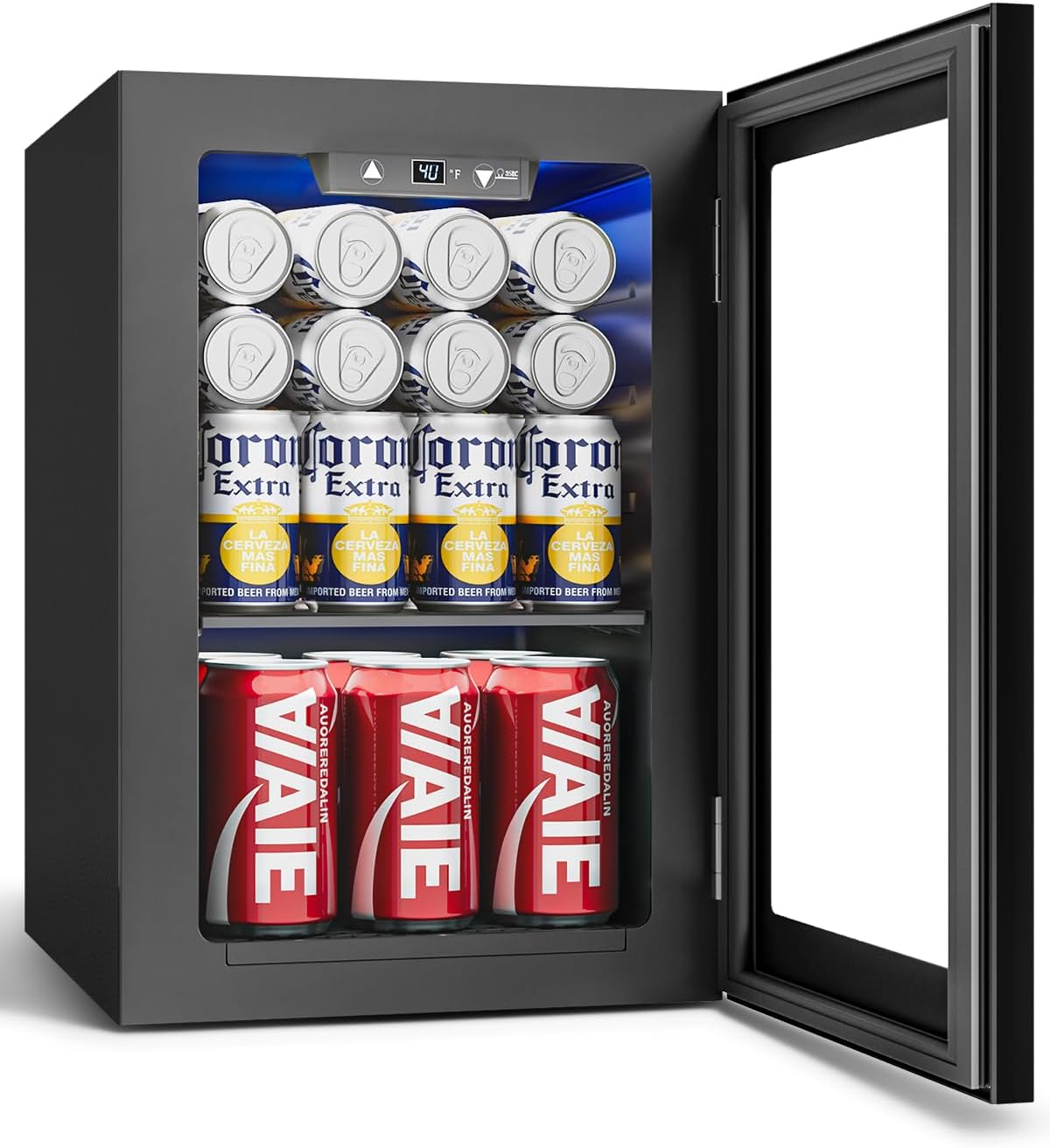 24 Can Mini Fridge with Digita - Wine Beer Images reseña y precio