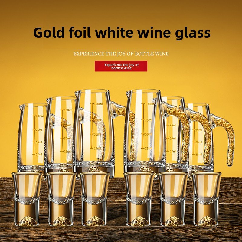 Crystal Glass Gold Foil Mounta - Wine Glass Set Crystal reseña y precio