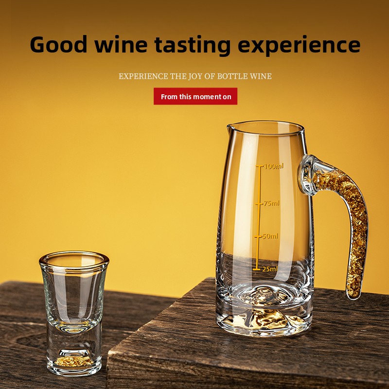 Crystal Glass Gold Foil Mounta - Wine Glass Set Crystal reseña y precio
