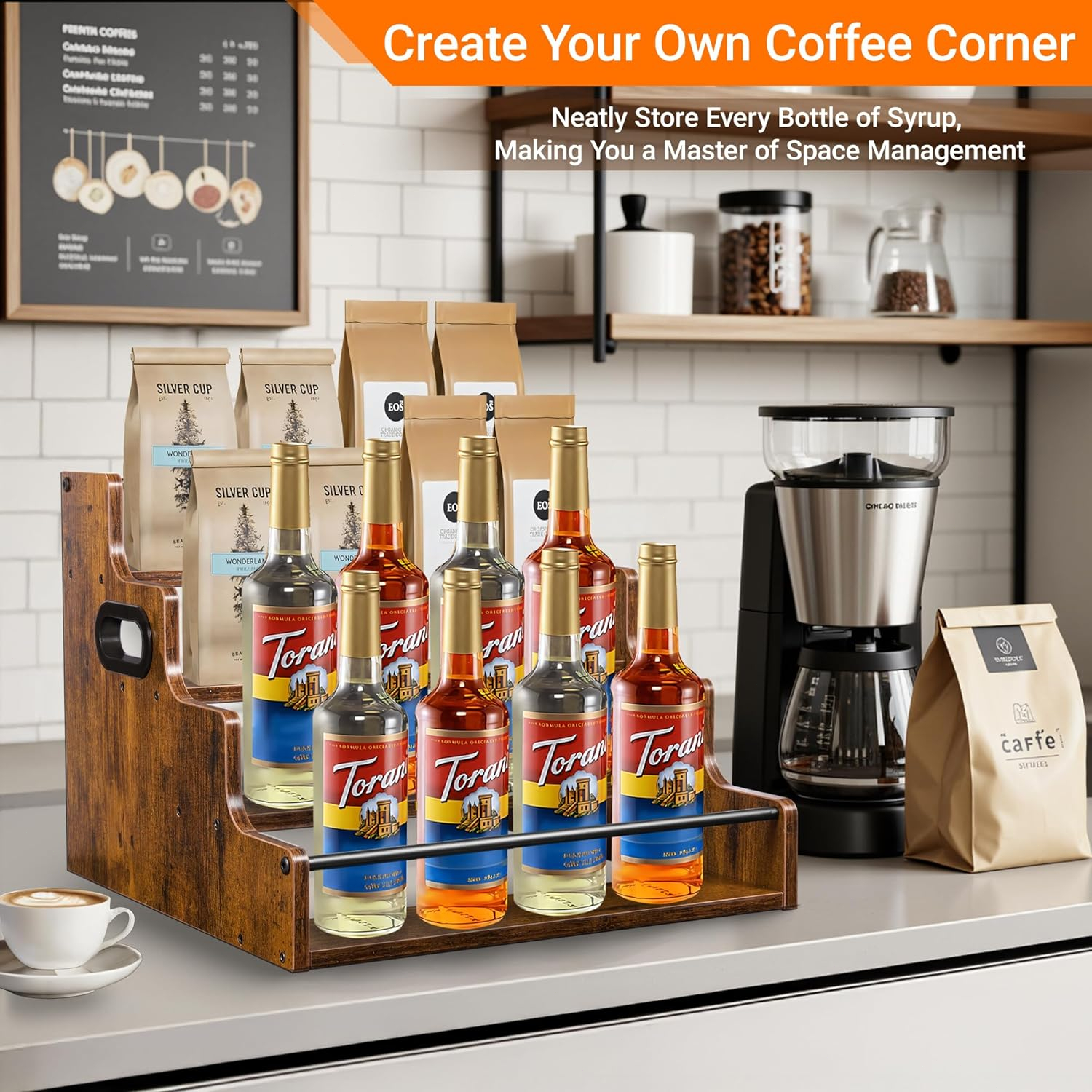 Liquor Bottle Display Shelf, C - Wine Beer Liquor reseña y precio