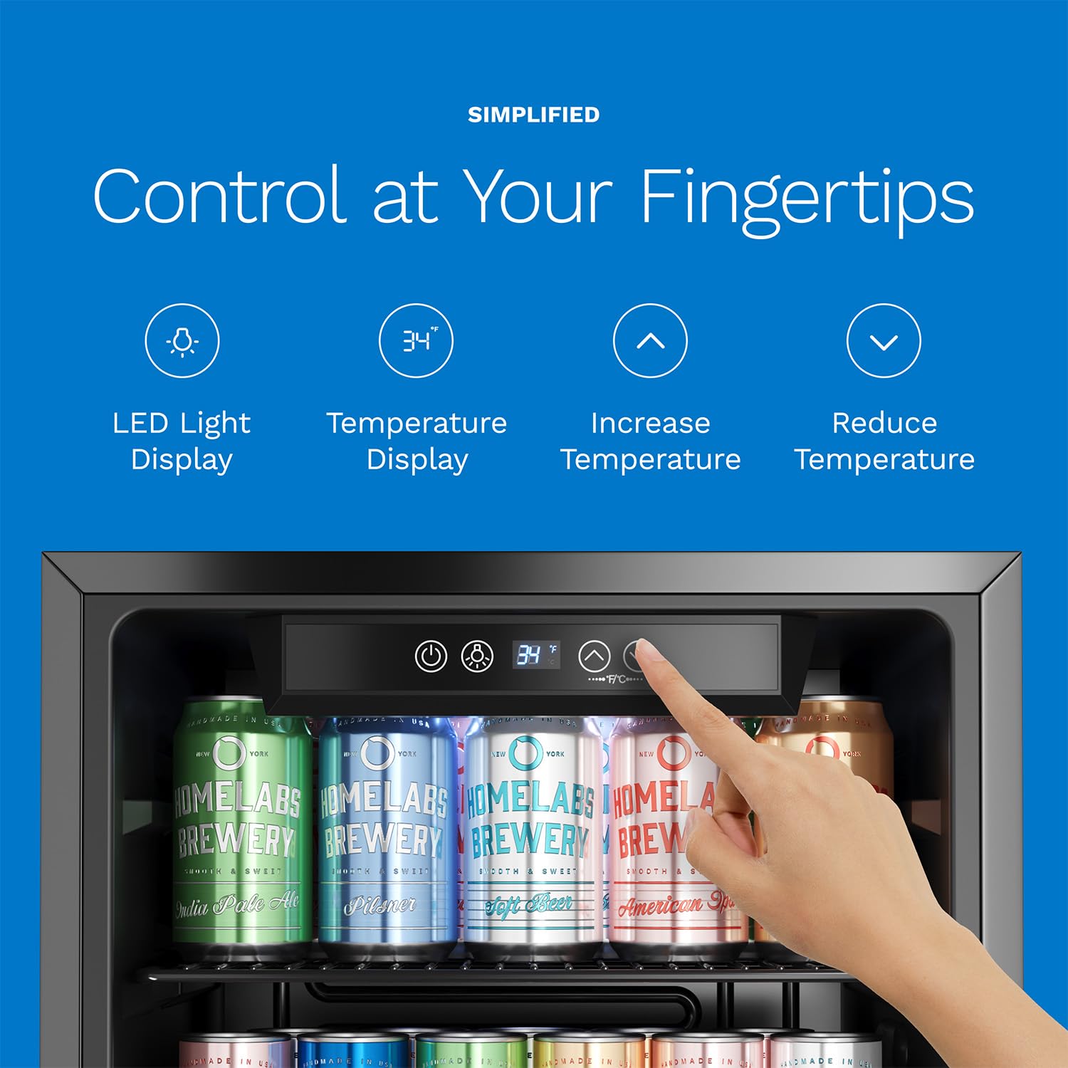 120-Can Beverage Refrigerator, - Wine In Beer Store reseña y precio