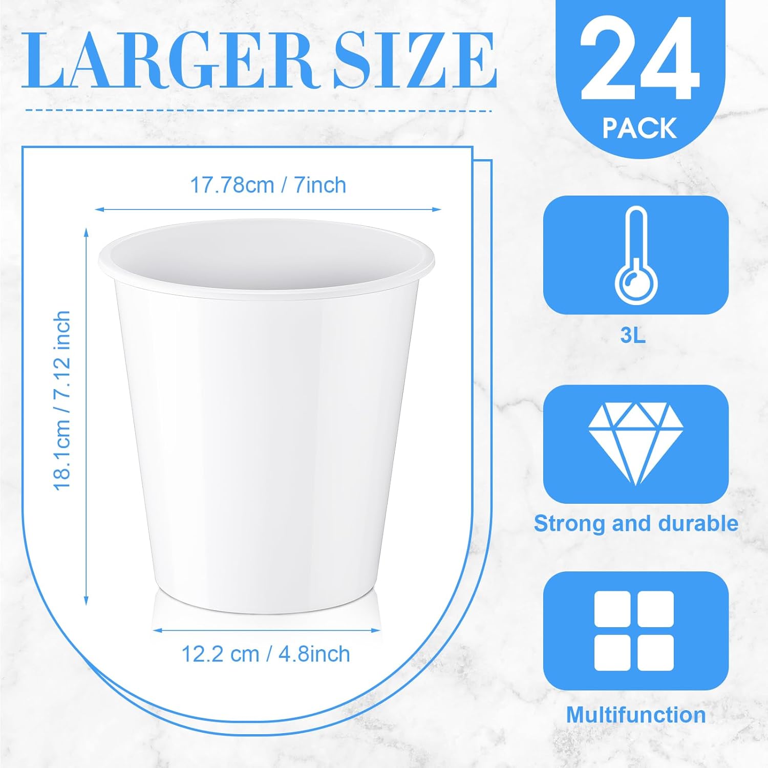 24 Plastic Ice Buckets for Par - Wine Beer Images reseña y precio