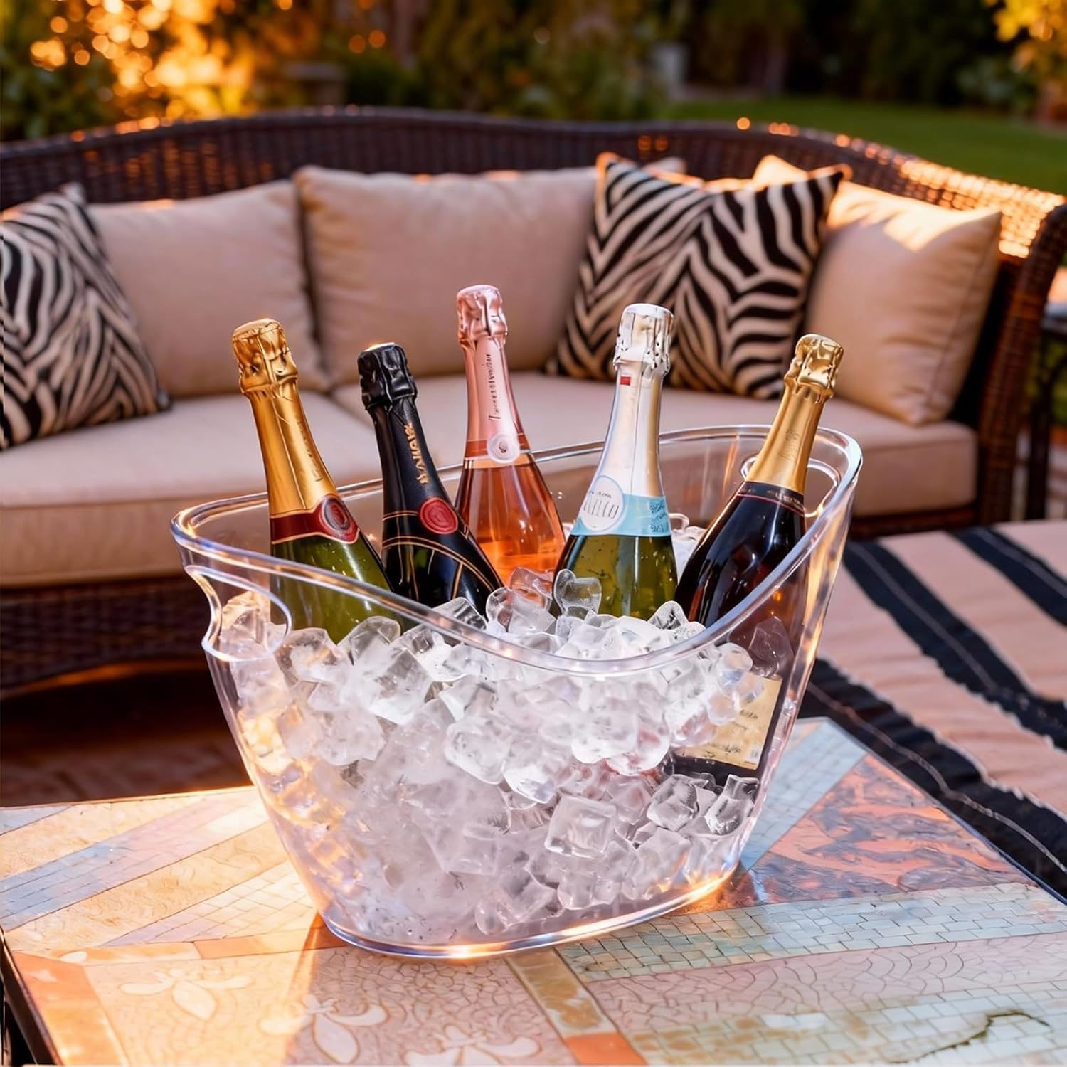 8L Clear Acrylic Ice Bucket fo - Wine Beer Images reseña y precio