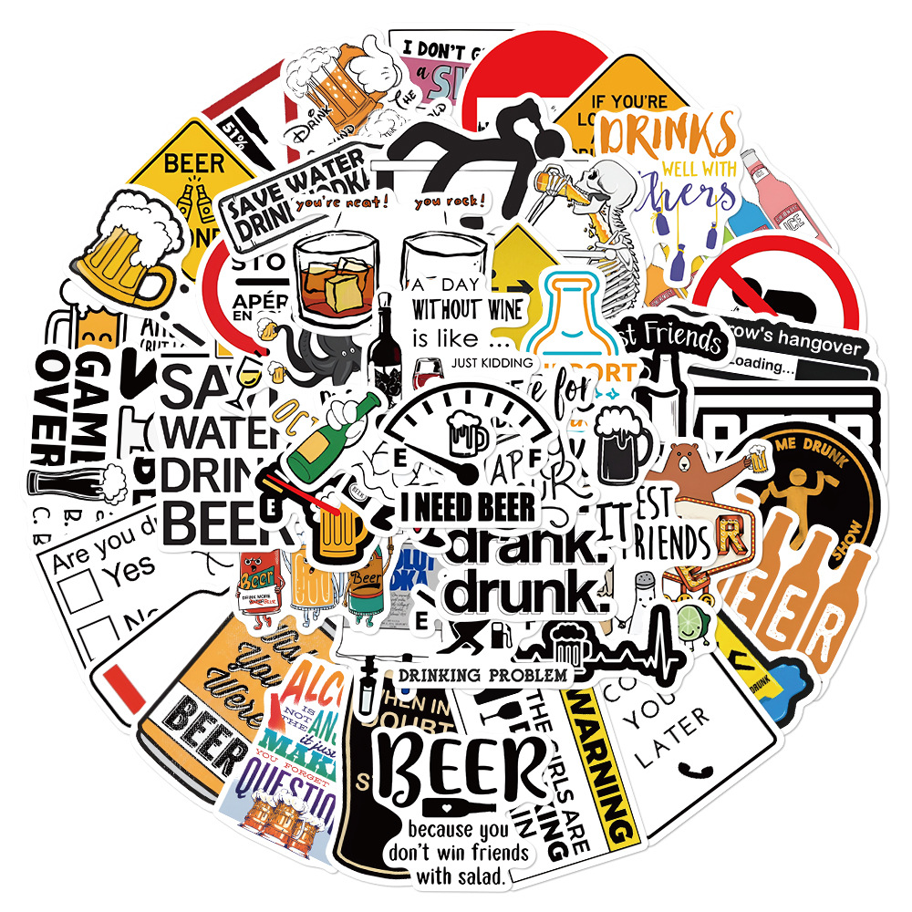 10/30/52PCS Funny Alcoholism V - Wine Y Beer reseña y precio