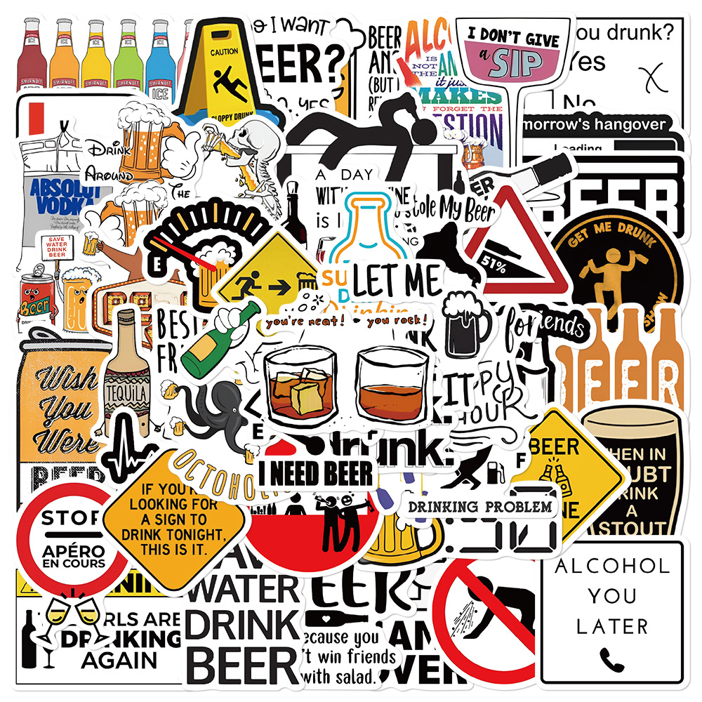10/30/52PCS Funny Alcoholism V - Wine Y Beer reseña y precio